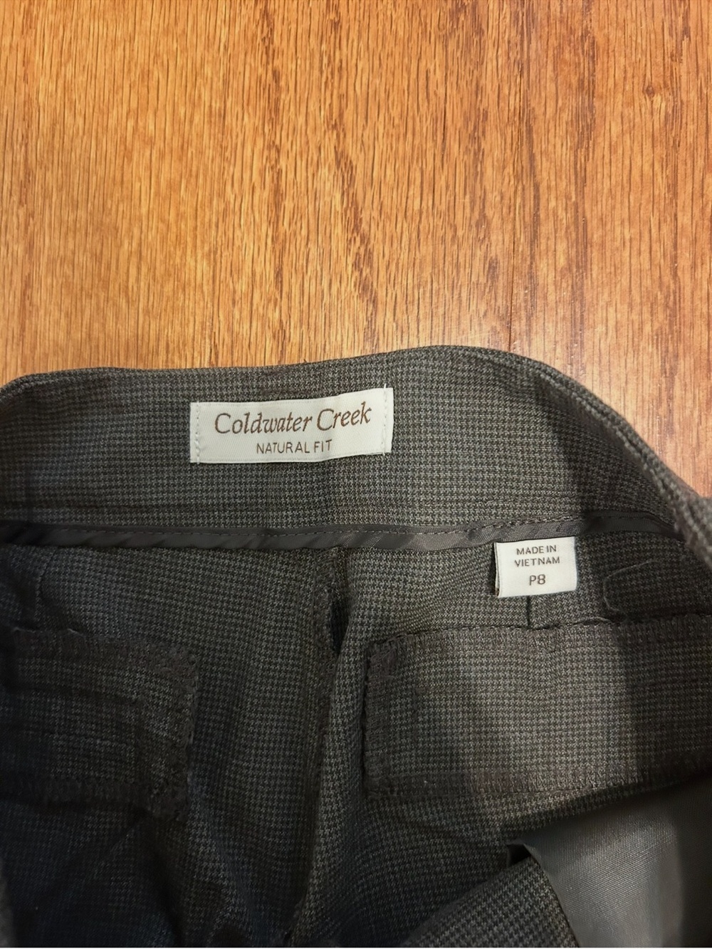 Coldwater Creek Wide Leg Pants in Charcoal - Picture 4 of 7